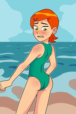 Gwen Bathing Suit Booty - HentaiRox
