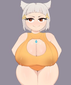 Anime Girl with Big Tits